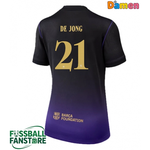 Barcelona Frenkie de Jong #21 Replik Auswärtstrikot Damen 2026-27 Kurzarm